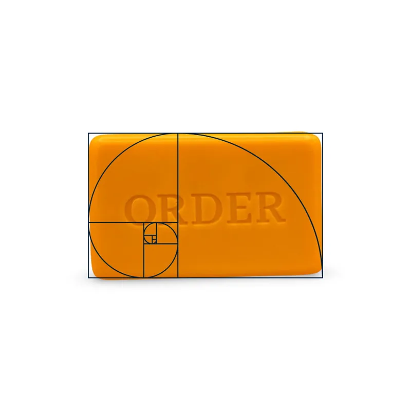 Golden rectangle soap bar